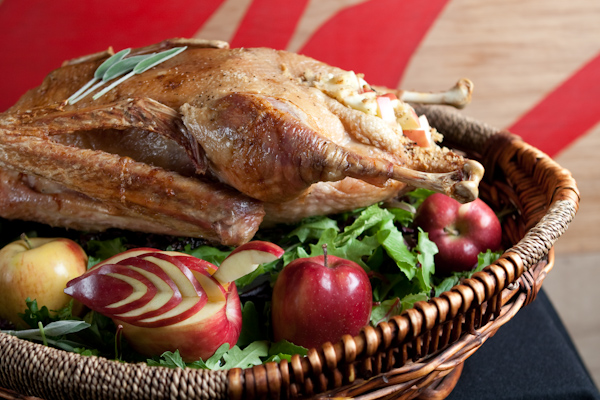 Christmas Goose with Transparent Spiced Apple